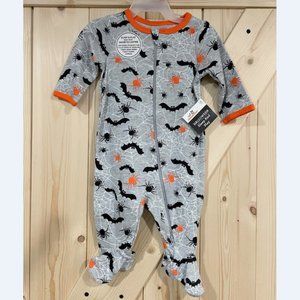 5/$20 NEW 0-3M Bats & Spiders Sleep & Play Footie Pajamas